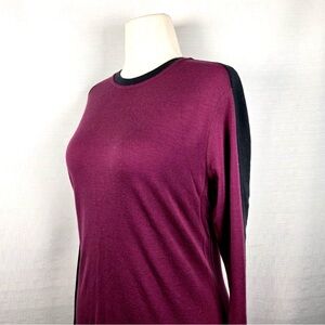 Ibex Purple and Black Long Sleeve Women's Top